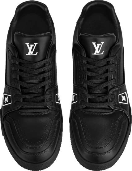 white or black shoes lv|all black Lv shoes.